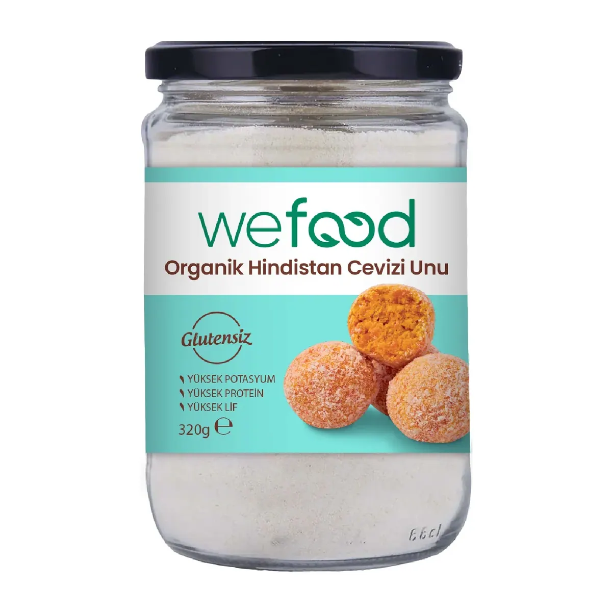 دقيق جوز الهند العضوي الخالي من الغلوتين من Wefood 320 غرام (معتمد عضوياً)
