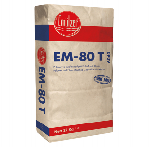 EM 80 T - ملاط إصلاح هيكلي سميك معدل من البوليمر والألياف