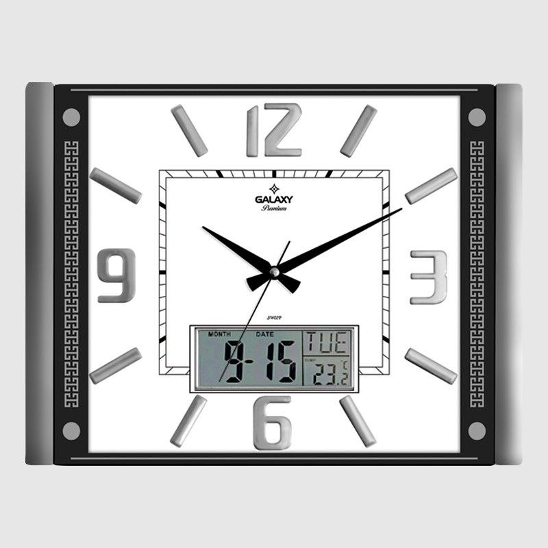 ساعة T-711-G-2 مع مقياس حرارة وتاريخ بشاشة LCD