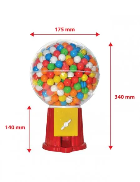 Mixed Fruit Ball Gum Airball with Ball Machine