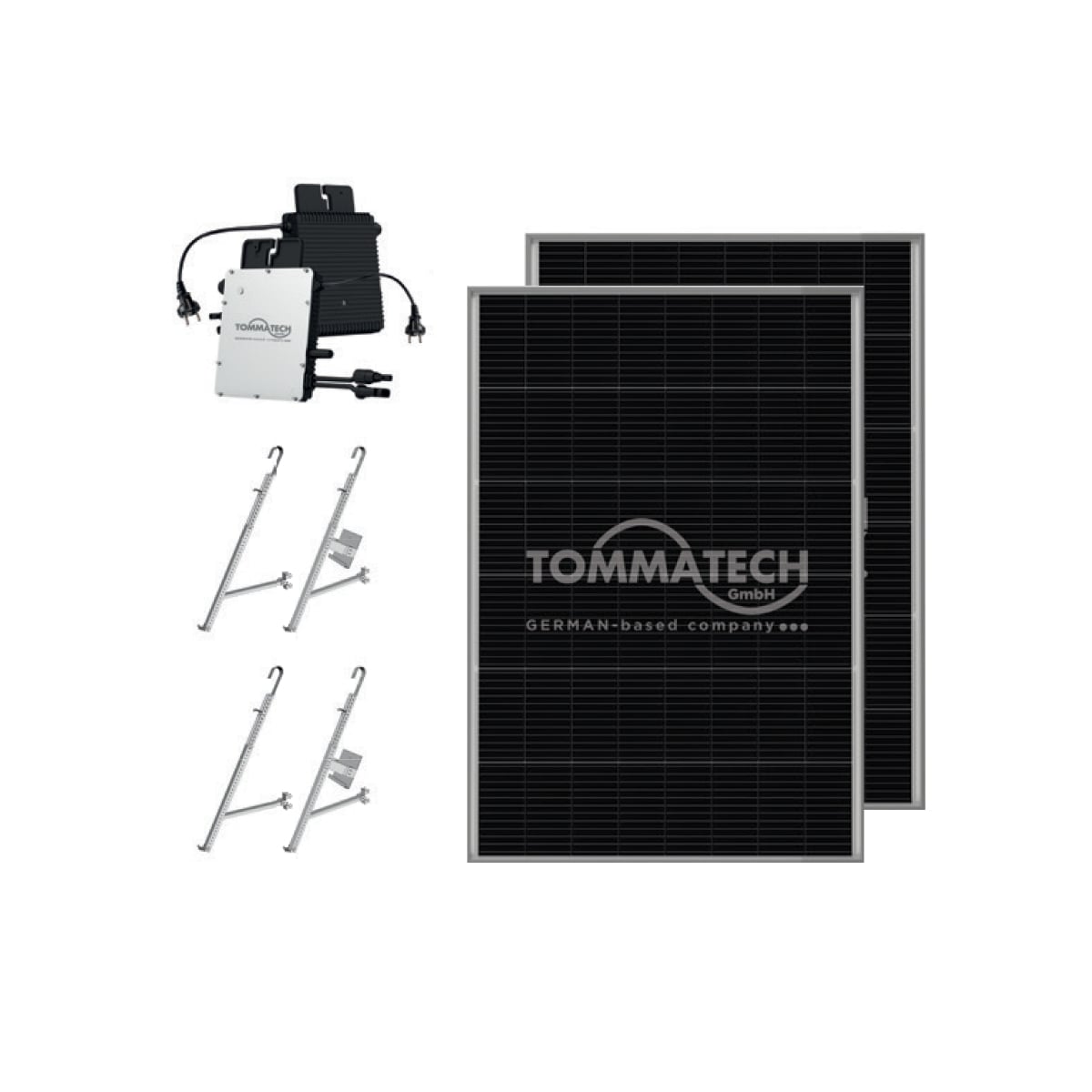 TommaTech 300We 2x240Wp Balcony Microinverter Kit