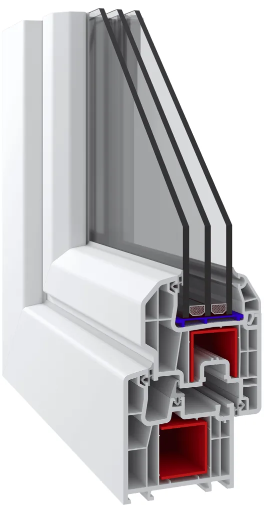 نظام نافذة PVC Atlantik 777