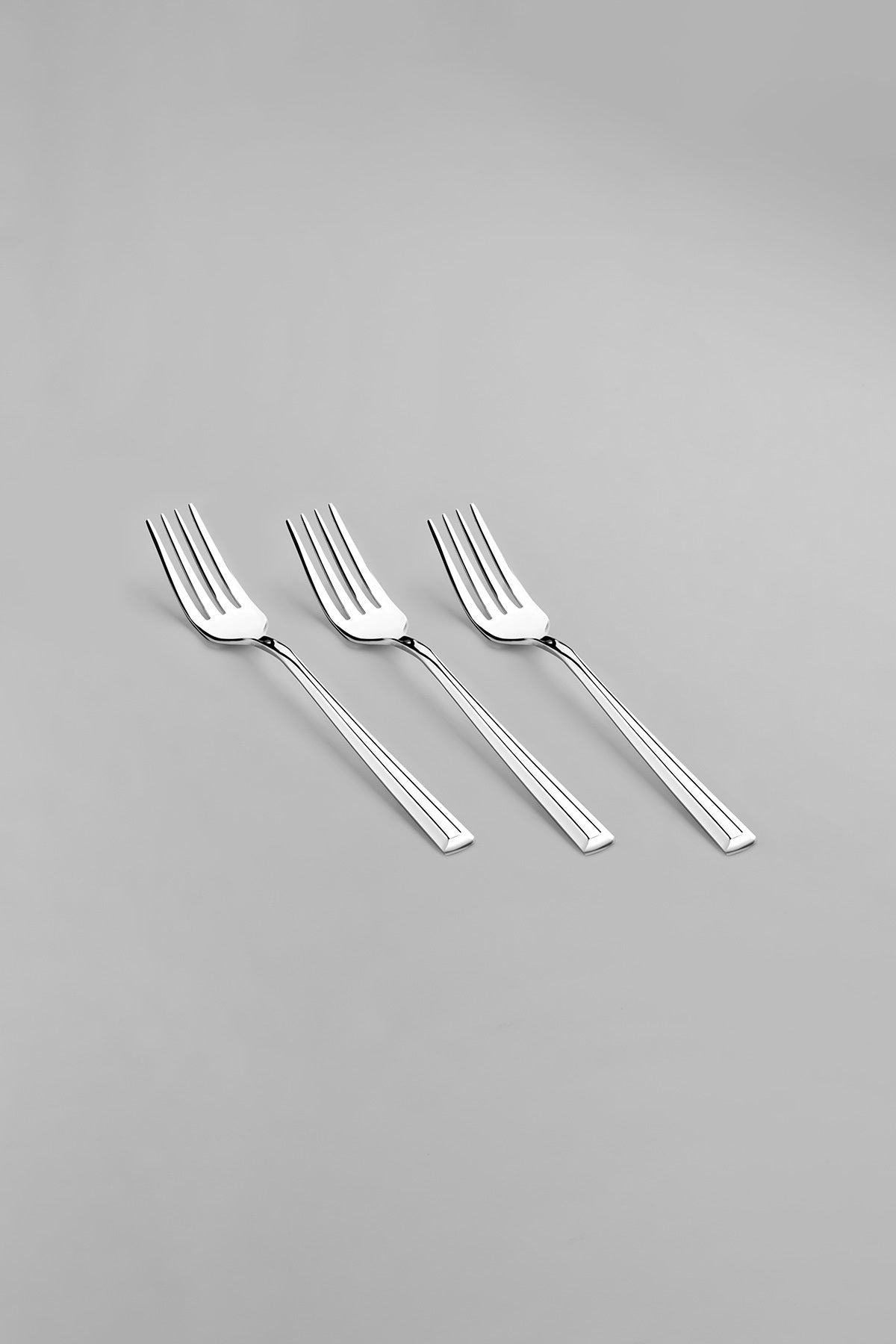Milano Plain 12-Piece Dessert Fork Set