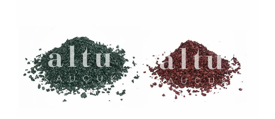 Coloured SBR granules