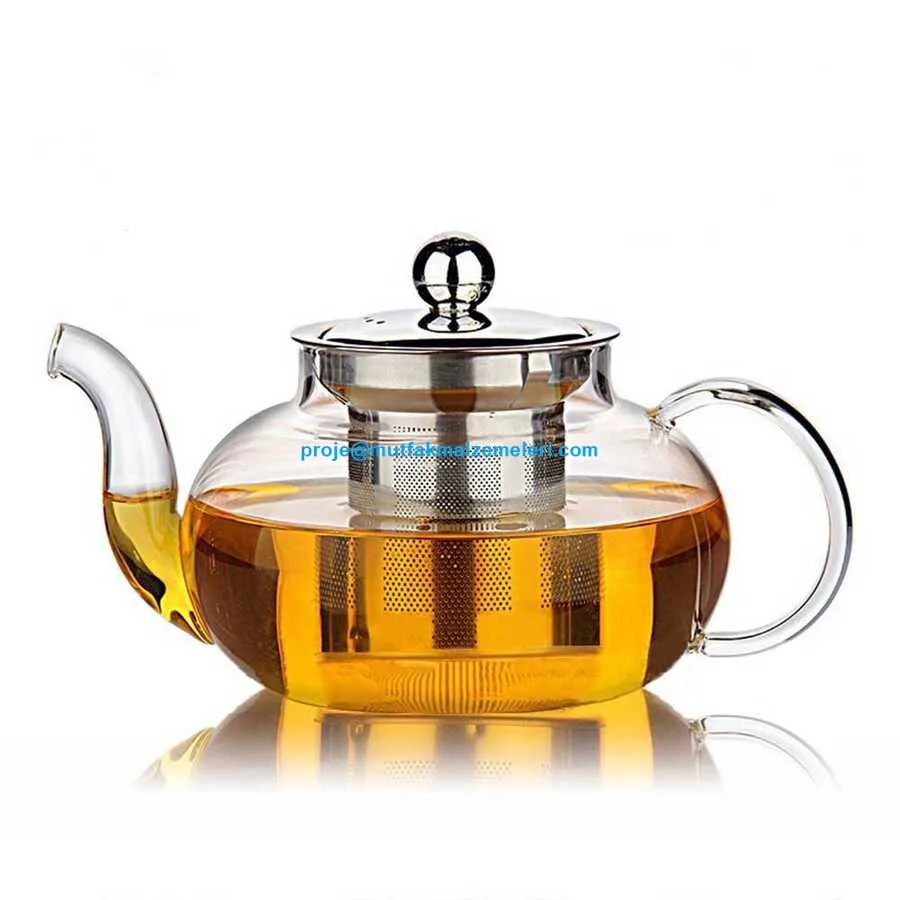 CD-600M EPK-2219 glass teapot with stainless strainer 600 ml