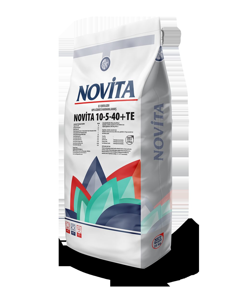 سماد Novita 10-5-40+TE