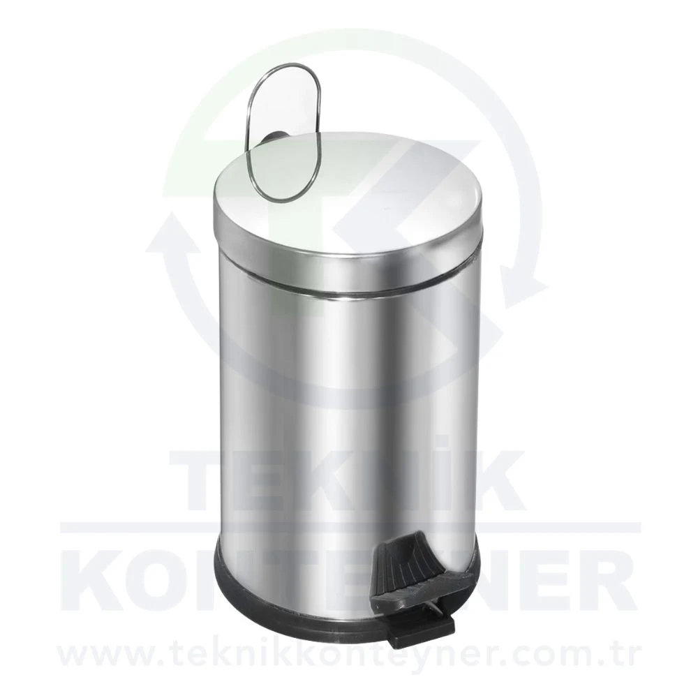 TK-216 سلة مهملات ستانلس بدواسة بلاستيكية (3/5/8/12/16/20 لتر)