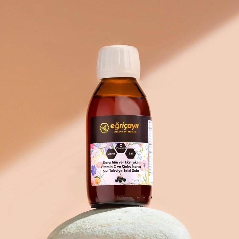 Eğriçayır black elderberry liquid dietary supplement 120 ml
