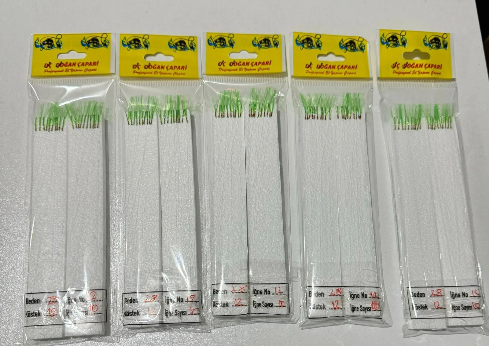Handmade 10-hook horse mackerel sabiki rig