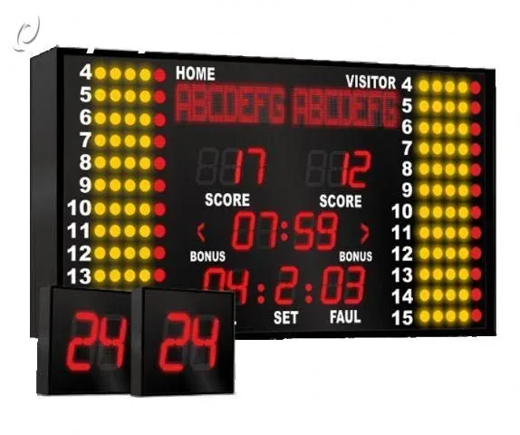Multi-sport hall scoreboard