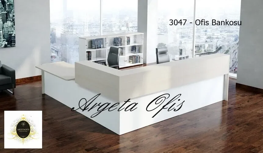 كاونتر محاسبة واستقبال على شكل L Argeta 3047 بقسم منخفض لذوي الإعاقة