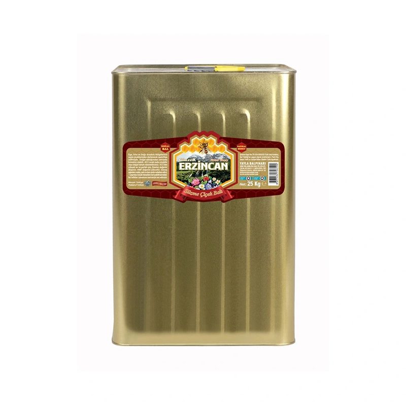 عسل الأزهار المصفى من إرزنجان 25 kg (تنكة)