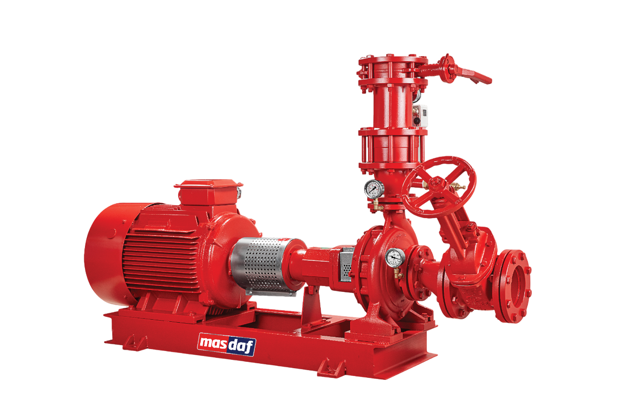 سلسلة YNM NFPA – مضخات حريق طاردة مركزية – Masdaf Pump | Masdaf