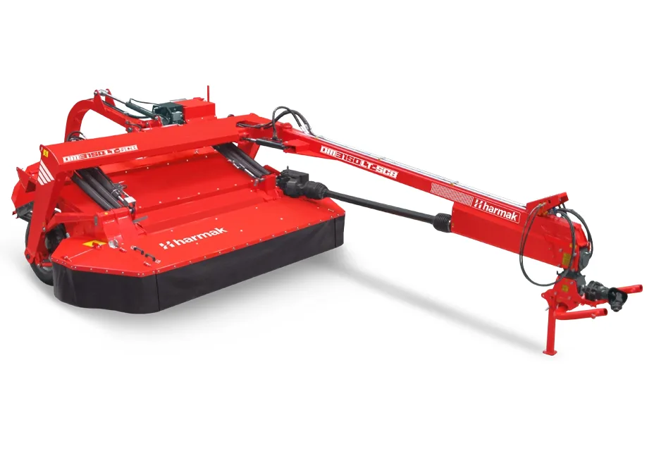Left-pulled conditioner belt mower