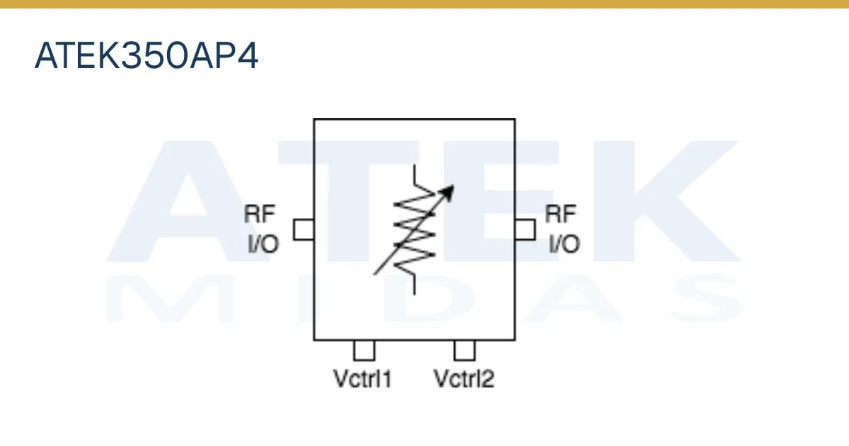Voltage variable attenuator ATEK350AP4 2