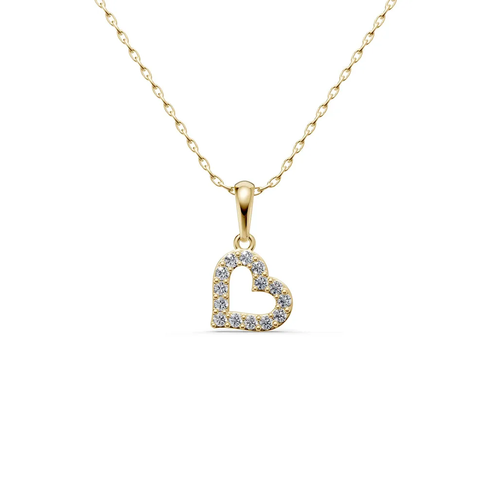 Heart Silhouette Pendant heart necklace