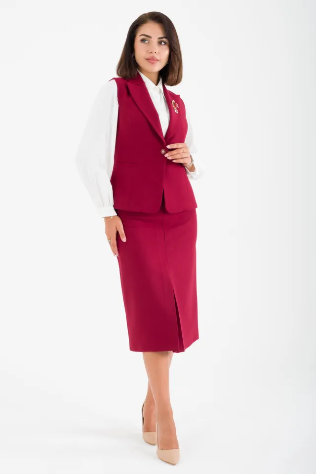 LEDUC Burgundy Office Suit