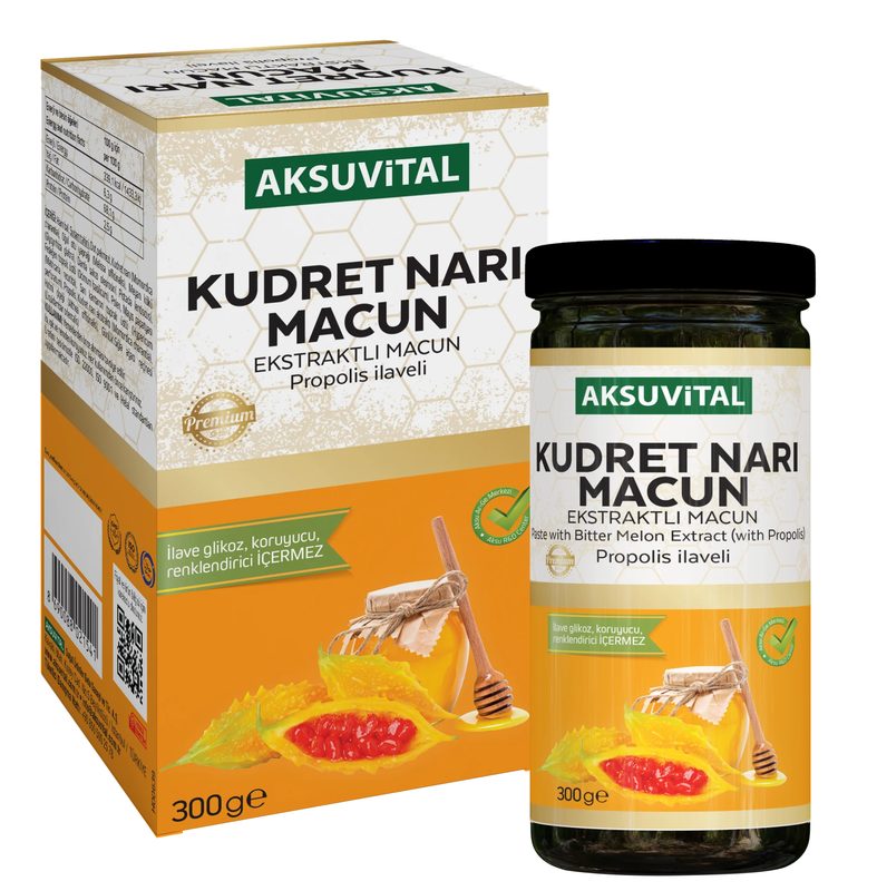 Aksuvital معجون بخلاصة الكدريو (الكاريلا) مع البروبوليس 300gr