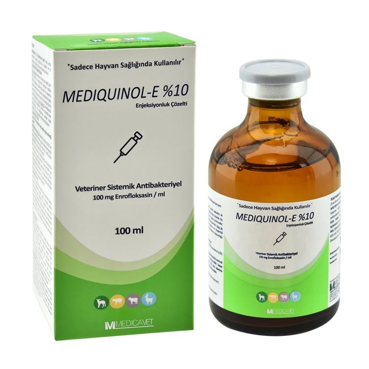 Mediquinol-E 10% — Injectable Solution (Enrofloxacin 100 mg/ml)