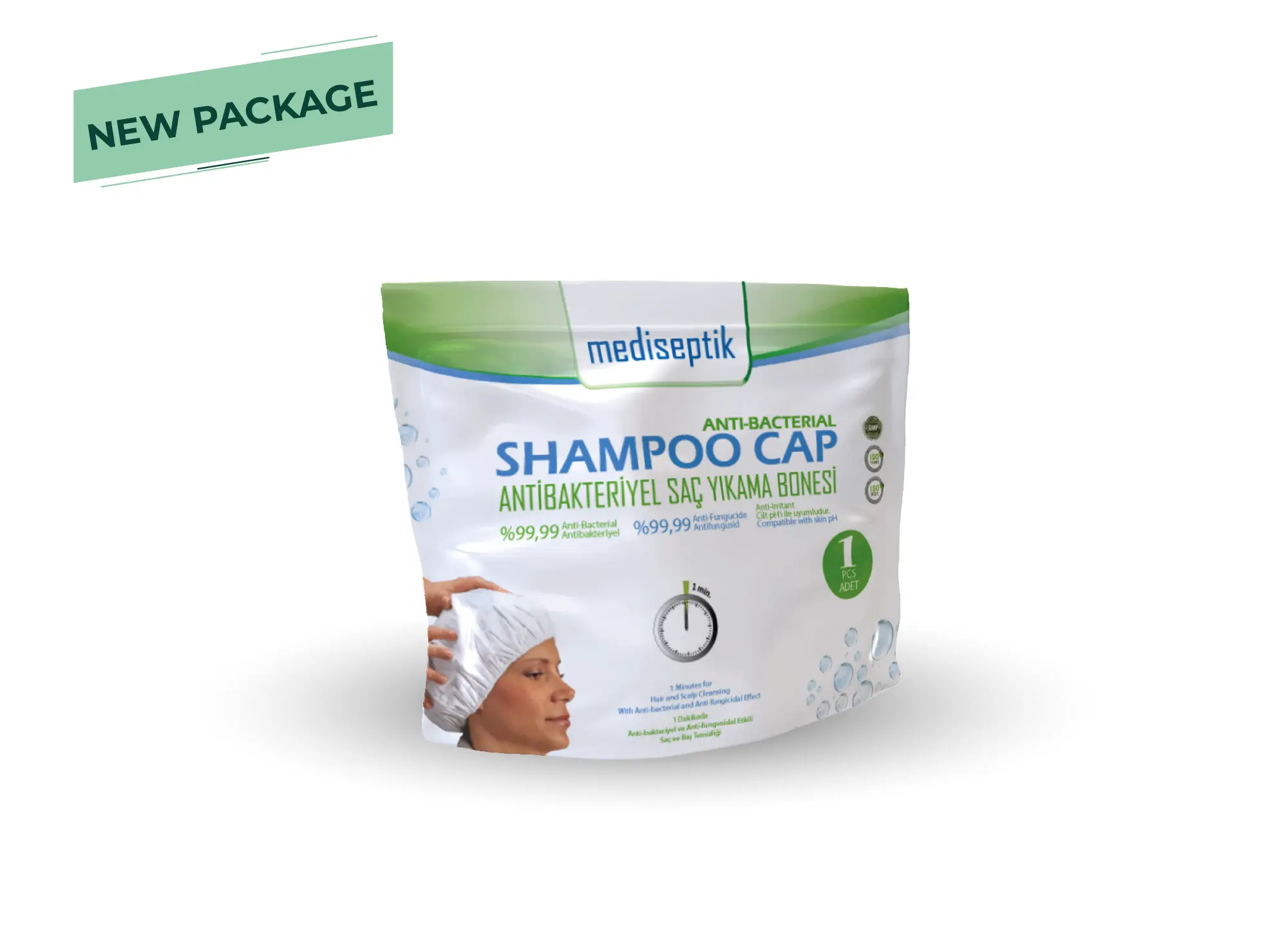MEDISEPTIK 2 CHG antibacterial shampoo cap