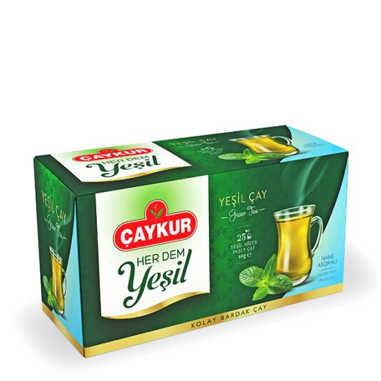 شاي أخضر مرشّح بالنعناع CAYKUR 40 غرام