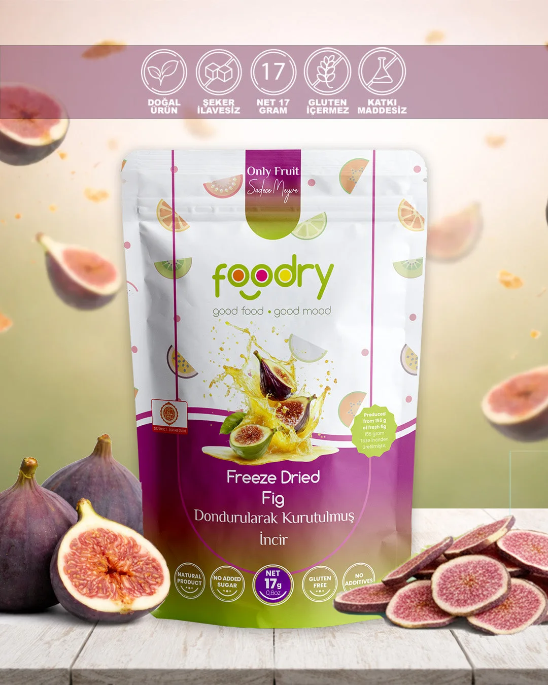 Foodry Freeze-Dried Fig 17g