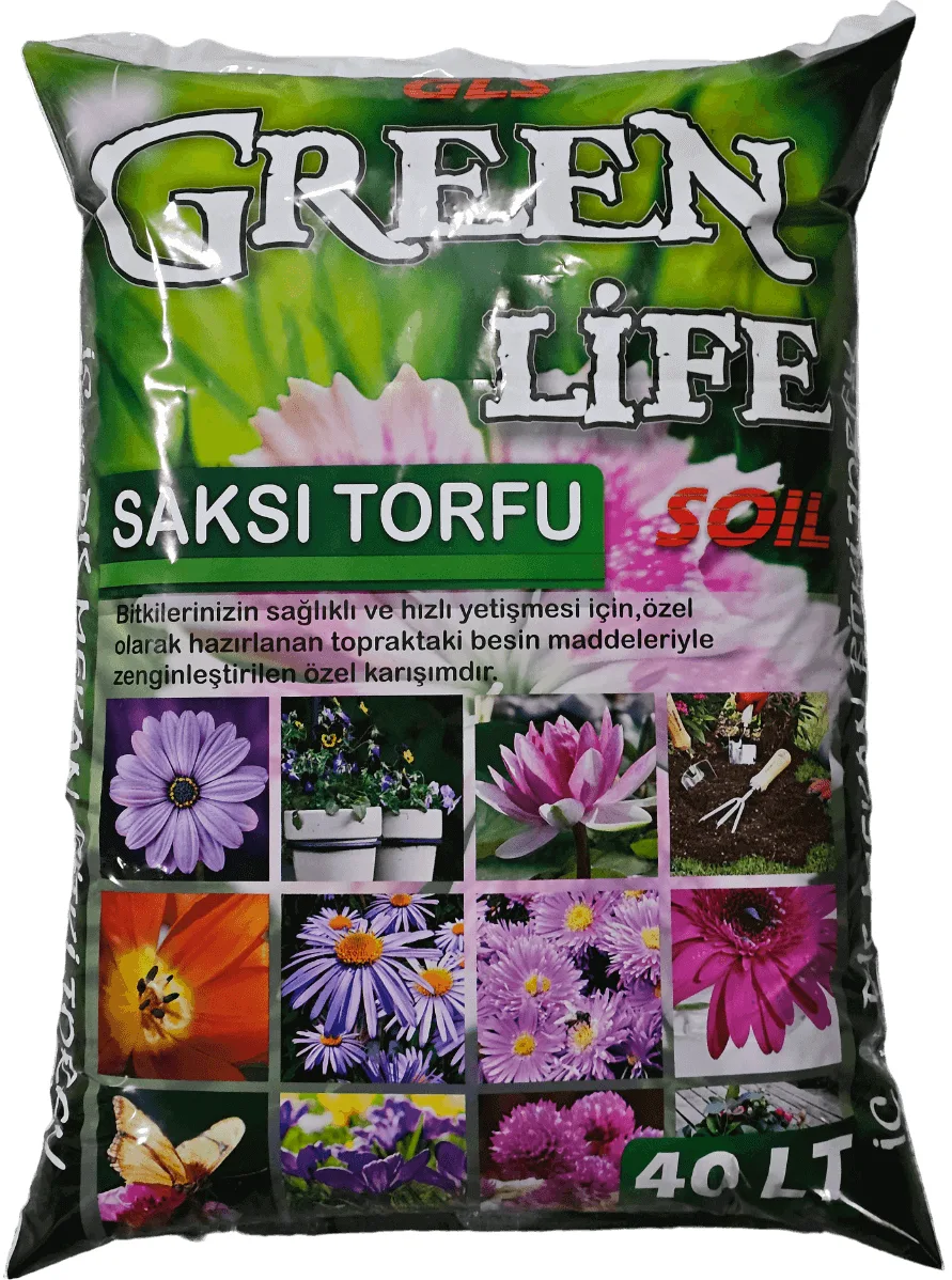Potting peat Green Life Soil 40 LT