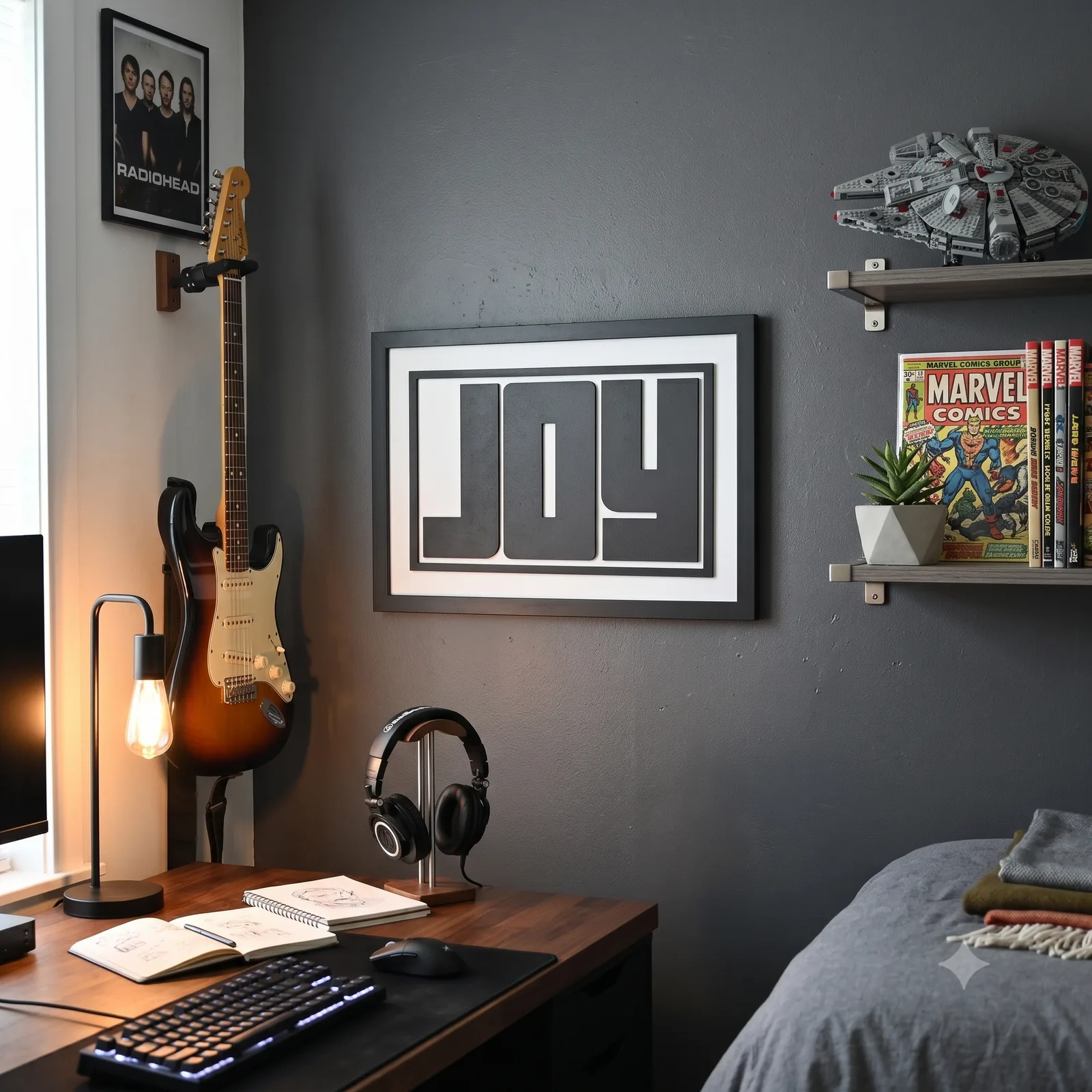 JOY :) wooden wall art