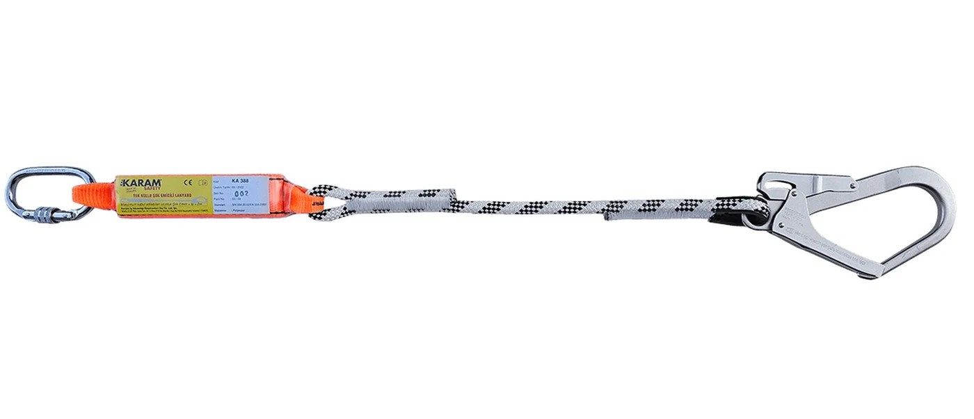 Shock Absorbing Single Rope Static Rope Large Hook Carabiner