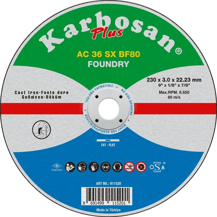 AC Plus Cut-Off Discs for Cast Iron