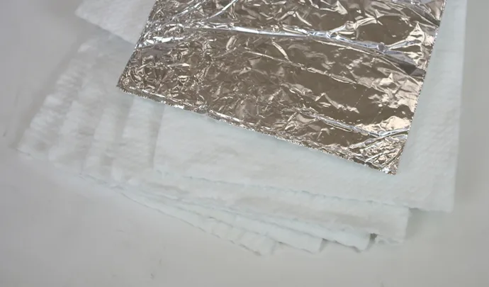 Izocam White oven glass wool blanket