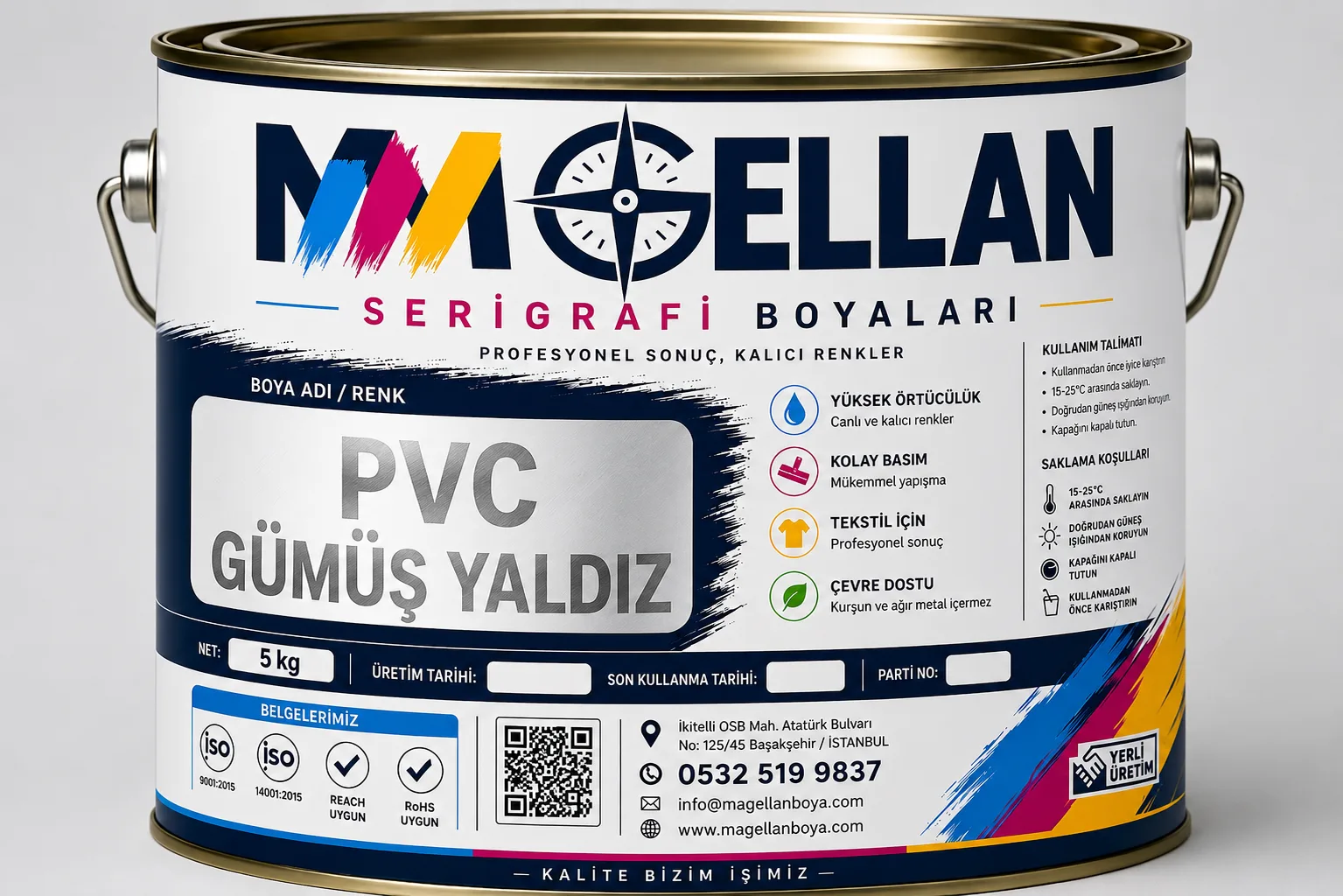 حبر سيريغرافي أبيض PVC Extra