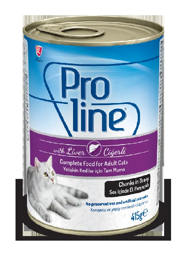 Proline بالكبدة معلّب طعام قطط بالغة