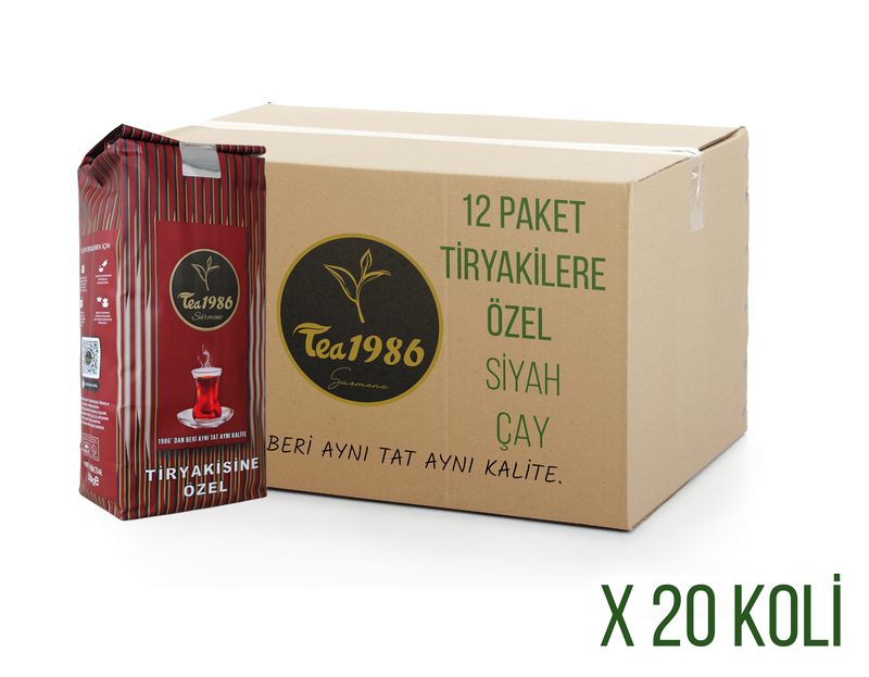 شاي أسود Tiryakisine Ozel 500 غ × 12، 20 كرتون