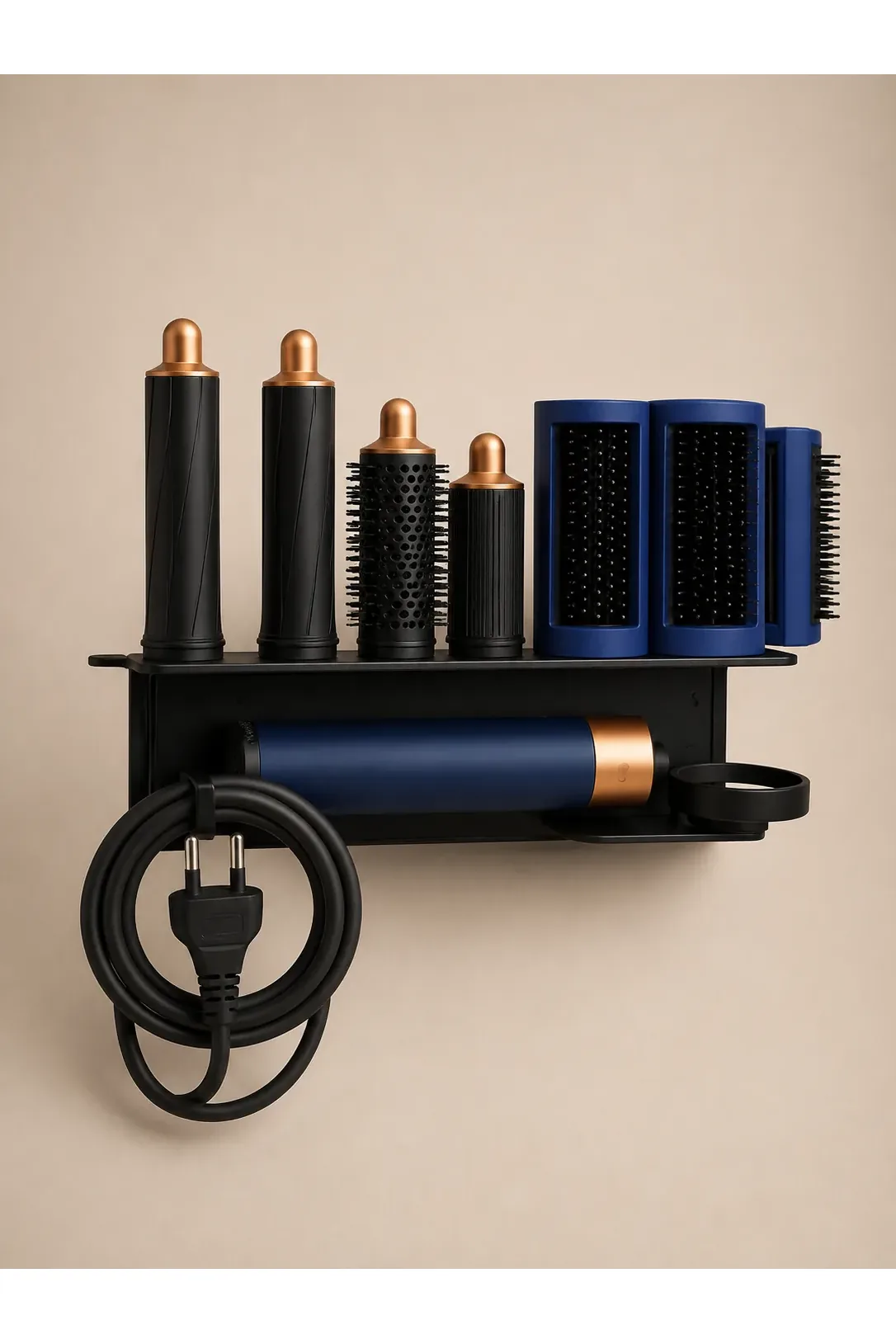 حامل أدوات شعر معدني متوافق مع Dyson Airwrap