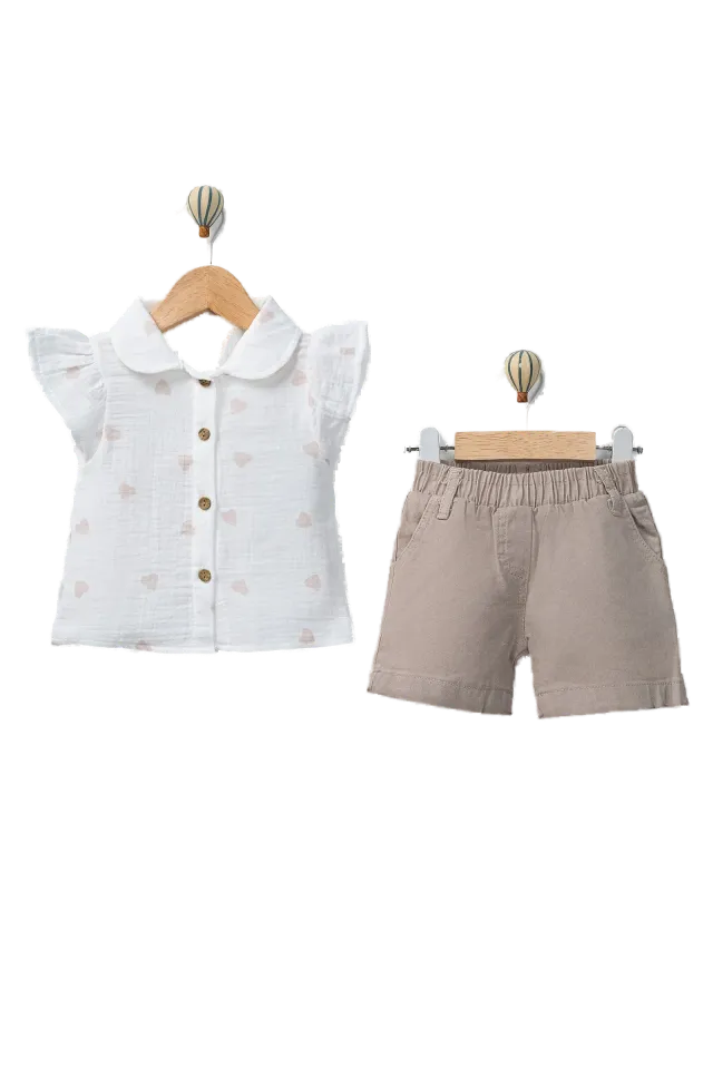 ARD 4069 Baby Blouse and Shorts Outfit