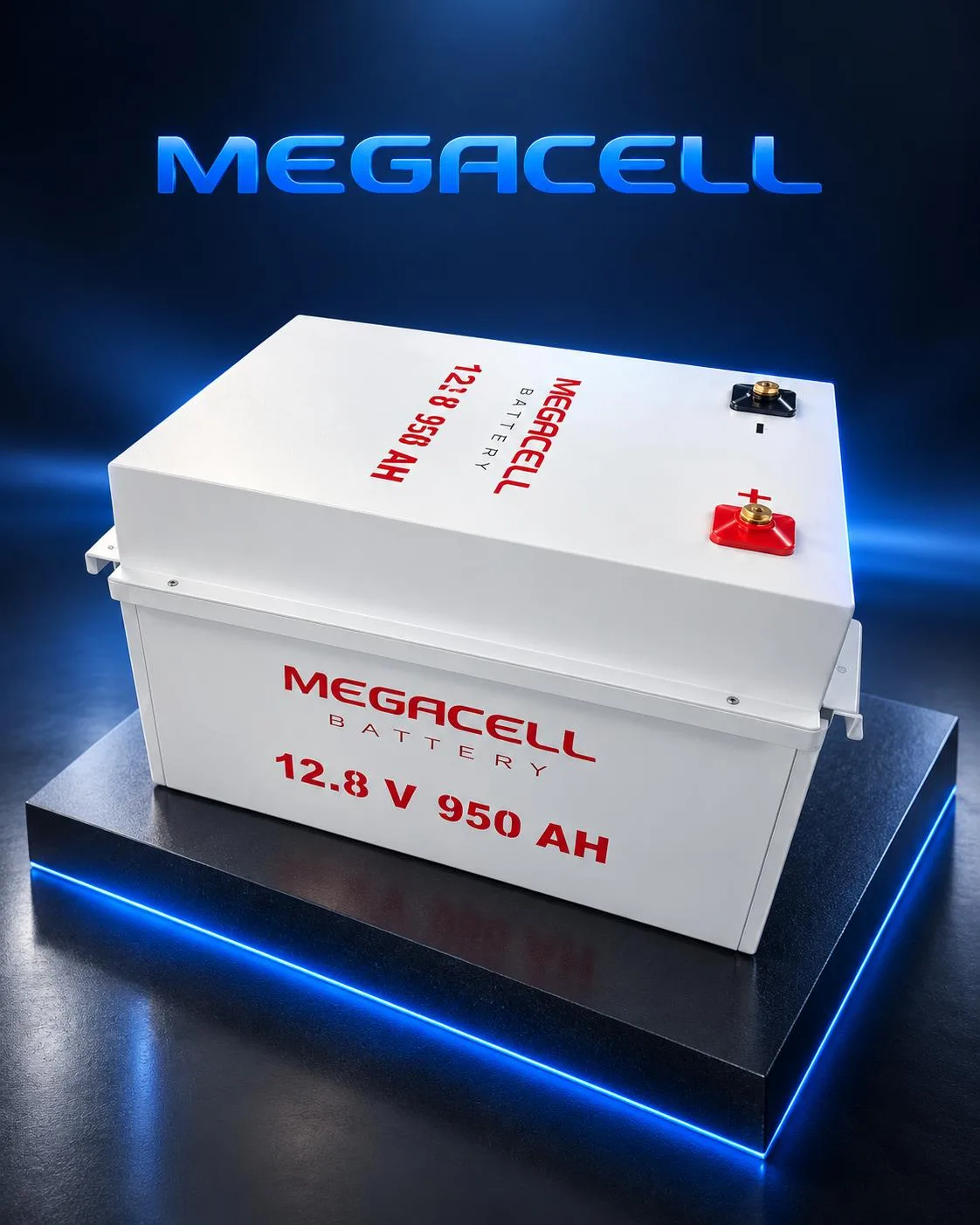 بطارية ليثيوم فوسفات الحديد Megacell 12,8 V 950 Ah LiFePO₄