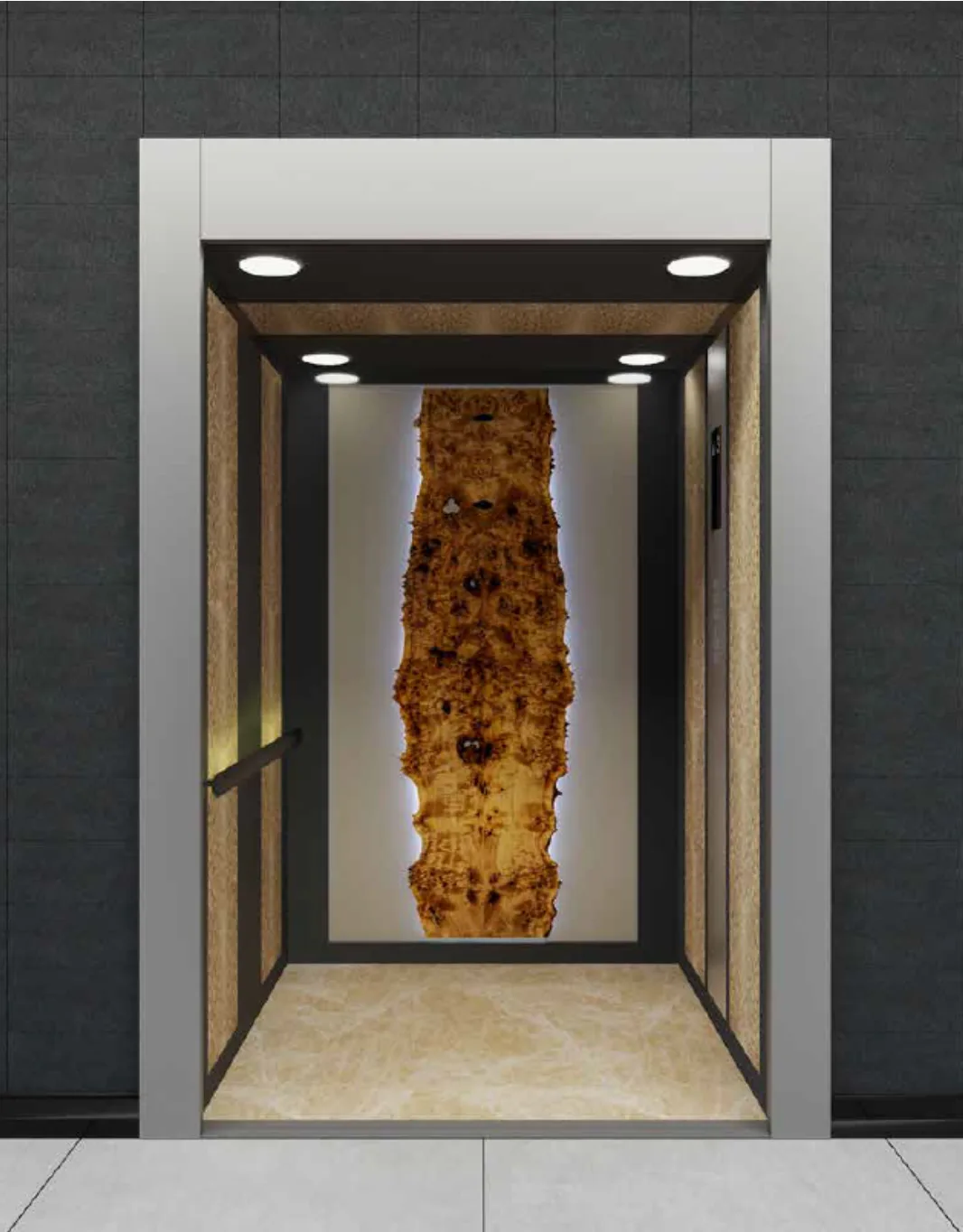 كابينة مصعد NATURAL WOOD