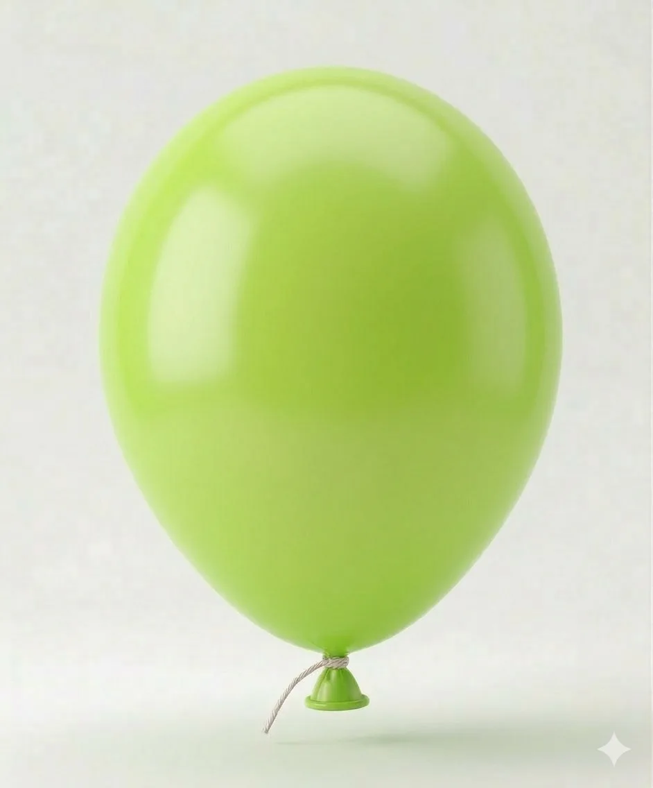 12 inch light green indoor decoration balloon