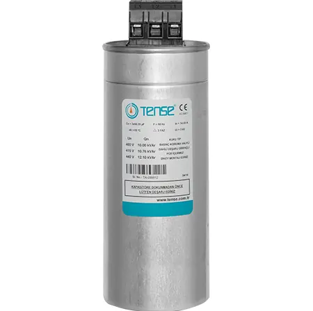 10kVAr Three-Phase Low Voltage Power Capacitor (90x203mm., IEC 60831-1/2, 525V AC)
