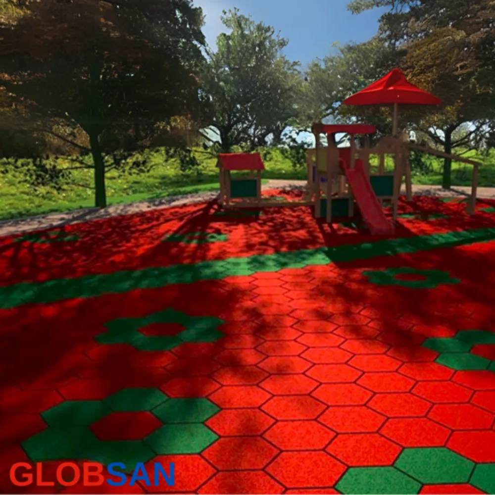 Hexagonal Rubber Flooring
