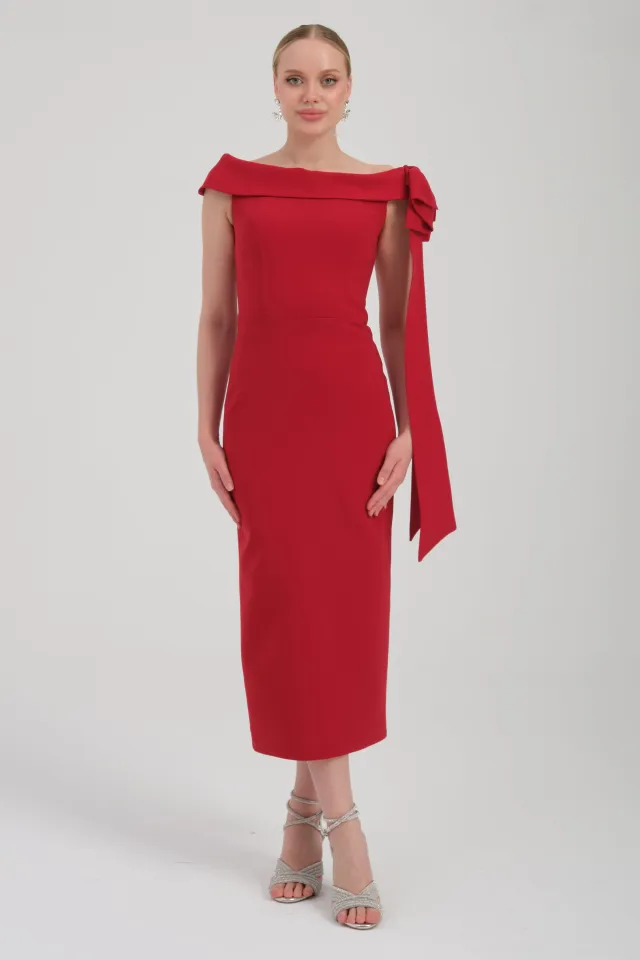 VOGUISH Red Evening Dress
