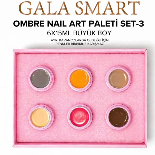 Ombre Nail Art Palette Set 3 | Soft Coloured Shades