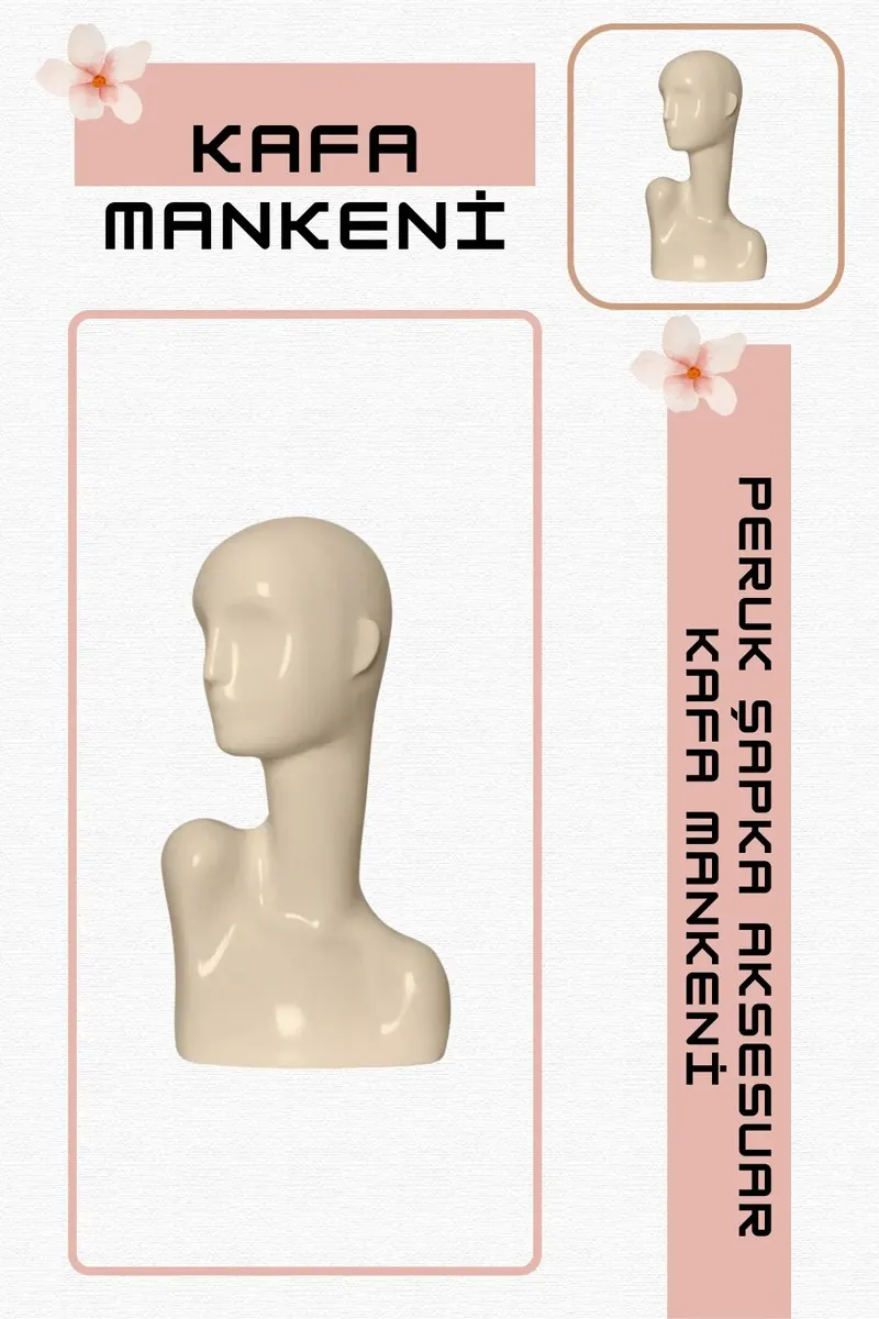 Polyester Women's Head Mannequin, Mannequin Heads
