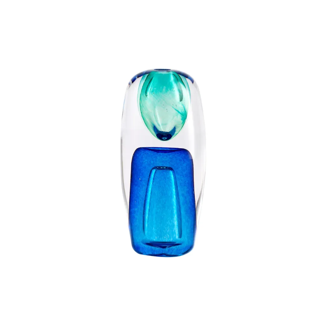 SOLIS TURQUOISE Glass Decor Piece