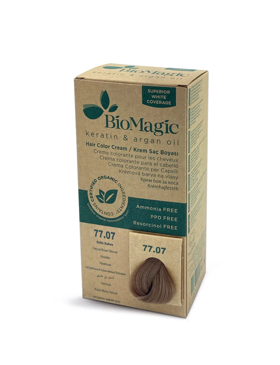BioMagic Cream Hair Color – Milky Brown (77.07)