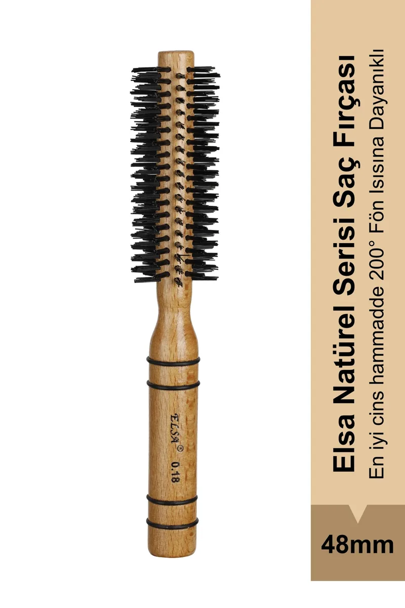 0.18 natural mixed-bristle 48 mm blow-dry brush