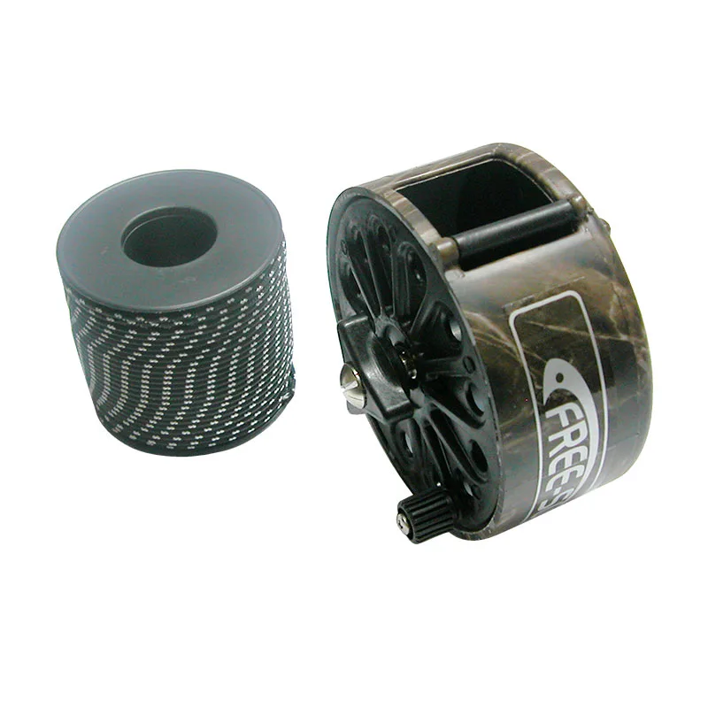 Speargun reel brown camo