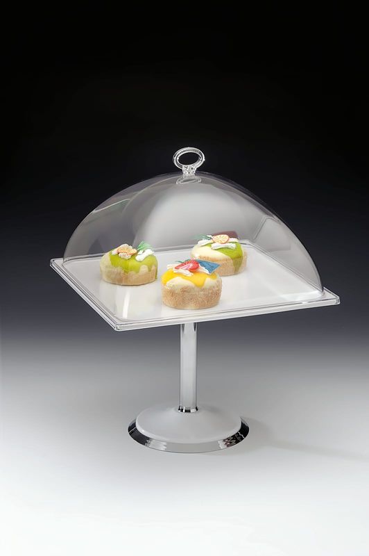 ZCP 669 — Dome with Melamine Base and Polycarbonate Lid - 3Q X 30 x H: 37 cm