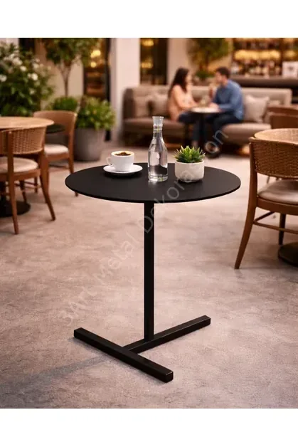 Modern Minimal Side Table with Round Top